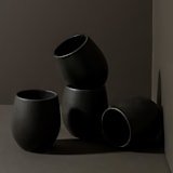 "Coffee/Tea Cup Set of 4" - Mugs and Teacups in black by Powered By People