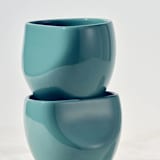 "S/2 Medium Cup - Jade" - Mugs and Teacups in green by Powered By People