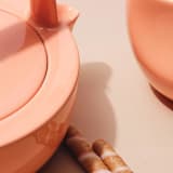 "Fors Studio S/2 Medium Cup - Coral" - Mugs and Teacups in brown by Powered By People