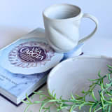 "White Spiral Mug" - Mugs and Teacups in white by Cloude Made
