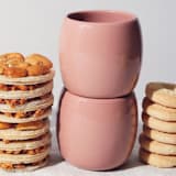 "S/4 Small Espresso Cup by Fors Studio - Rose" - Mugs and Teacups in pink by Powered By People