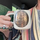 "Ceramic Moon Mug" - Mugs and Teacups in bronze by Lauren Robertson