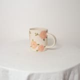 "Pink Roses Mug" - Mugs and Teacups in pink by Erika Christine Ceramics