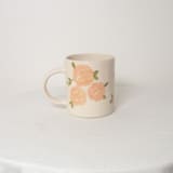 "Pink Roses Mug" - Mugs and Teacups in pink by Erika Christine Ceramics