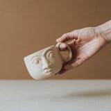 "Handcrafted Face Mug" - Mugs and Teacups in natural by Powered By People