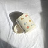 "Line Drawn Petunias Mug" - Mugs and Teacups in multicolor by Erika Christine Ceramics