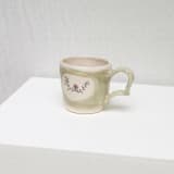 "Cornflower Mug- Mint" - Mugs and Teacups in green by Erika Christine Ceramics