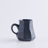 "Formation Mug in Jet Black" - Mugs and Teacups in black by Lauren Herzak Bauman