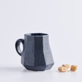 "Formation Mug in Jet Black" - Mugs and Teacups in black by Lauren Herzak Bauman