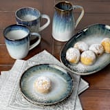"Cypress Grove Mugs-Set/4" - Mugs and Teacups in multicolorassorted-colors by Carmel Ceramica