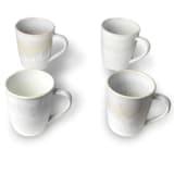 "Lily Valley Mugs-Set/4" - Mugs and Teacups in white by Carmel Ceramica