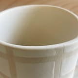"Checkered Mug" - Mugs and Teacups in beige by Bridget Dorr