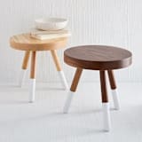 "Campfire Stool" - Ottomans and Poufs in white by Alex Cordell
