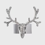 "Antler napkin rings, hematite, set of four" - Tabletop Accessories in silver by Joanna Buchanan