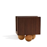 "Les Trois Wooden Napkin Holder" - Tabletop Accessories in brown by ATELIER SAUCIER