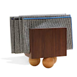 "Les Trois Wooden Napkin Holder" - Tabletop Accessories in brown by ATELIER SAUCIER