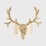 "Antler napkin rings, gold, set of four" - Tabletop Accessories in gold by Joanna Buchanan