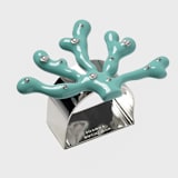 "Coral napkin rings, turquoise, set of four" - Tabletop Accessories in blue by Joanna Buchanan