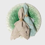 "Christmas tree skinny napkin rings, set of four" - Tabletop Accessories in brass by Joanna Buchanan