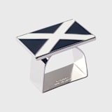 "Nautical flag napkin rings, navy, set of four" - Tabletop Accessories in blue by Joanna Buchanan
