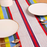 "Modernist Striped Tablerunner" - Tablecloths and Runners in multicolorassorted-colors by Inner Child