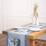 "Blue Hydrangea Tablerunner" - Tablecloths and Runners in blue by Inner Child