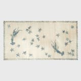 "Straw lobster and star table runner" - Tablecloths and Runners in blue by Joanna Buchanan