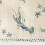 "Straw lobster and star table runner" - Tablecloths and Runners in blue by Joanna Buchanan