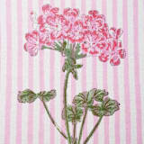"Pink Hydrangea Blockprint Tablecloth - 70x120" - Tablecloths and Runners in pink by Inner Child