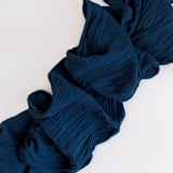 "ORGANIC COTTON RUNNER // ATLANTIC BLUE" - Tablecloths and Runners in blue by borrowed BLU