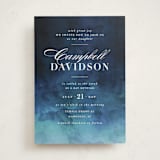 "Indigo Sea" - Mitzvah Invitations in Ocean by Kelly Schmidt - Front