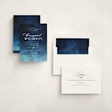 "Indigo Sea" - Mitzvah Invitations in Ocean by Kelly Schmidt - Assembled
