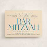 "Modern Mitzvah" - Mitzvah Invitations in Sky by Creo Study - Front