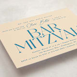 "Modern Mitzvah" - Mitzvah Invitations in Sky by Creo Study - Detail