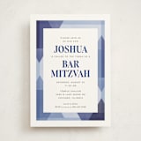 "Modern Star" - Mitzvah Invitations in Cotton by Robert and Stella - Front