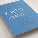 "modern classic" - Mitzvah Invitations in Lagoon by Morgan Kendall - Detail