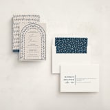 "Talavera" - Mitzvah Invitations in Navy by Meagan Christensen - Assembled