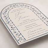 "Talavera" - Mitzvah Invitations in Navy by Meagan Christensen - Detail
