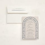 "Talavera" - Mitzvah Invitations in Navy by Meagan Christensen - Invitation with Envelope