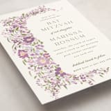 "Meander" - Mitzvah Invitations in Merlot by Angela Marzuki - Detail