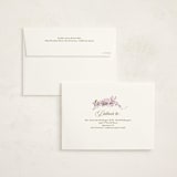 "Meander" - Mitzvah Invitations in Merlot by Angela Marzuki - FREE Recipient Addressing