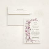 "Meander" - Mitzvah Invitations in Merlot by Angela Marzuki - Invitation with Envelope