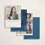 "denim patchwork" - Mitzvah Invitations in Seaside by Carrie Moradi - Back of Card Options