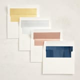 "denim patchwork" - Mitzvah Invitations in Seaside by Carrie Moradi - Envelope Liner Options