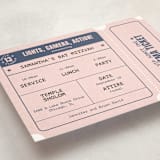 "Cinema Celebration" - Mitzvah Invitations in Rose by Diane Pearse - Detail