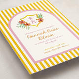 "Beach Club" - Mitzvah Invitations in Lemon by Claudia Orengo - Detail
