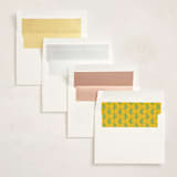 "Beach Club" - Mitzvah Invitations in Lemon by Claudia Orengo - Envelope Liner Options