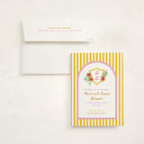 "Beach Club" - Mitzvah Invitations in Lemon by Claudia Orengo - Invitation with Envelope