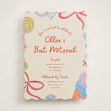 "Super Sweet" - Mitzvah Invitations in Cookie by Lissabeth Anglin - Front