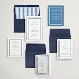 "Checkers" - Mitzvah Invitations in Sky by Carolyn MacLaren - Invitation Suite